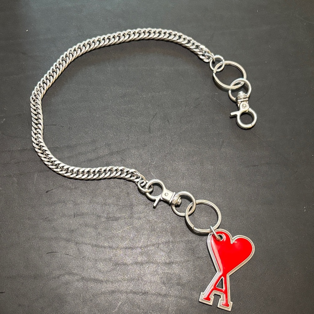AMI Paris key chain and wallet chain